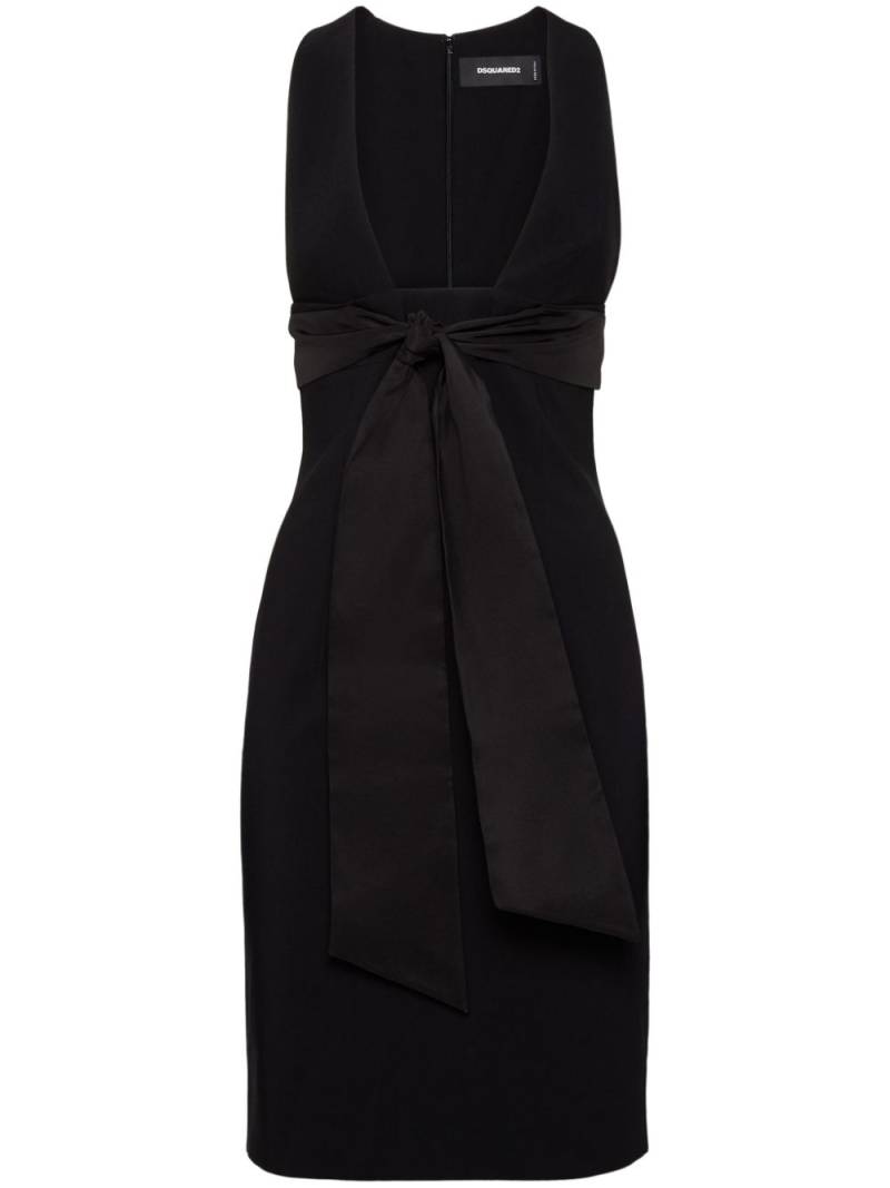 DSQUARED2 bow-embellished pencil dress - Black von DSQUARED2