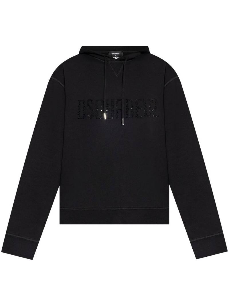 DSQUARED2 brushed-finish hoodie - Black von DSQUARED2