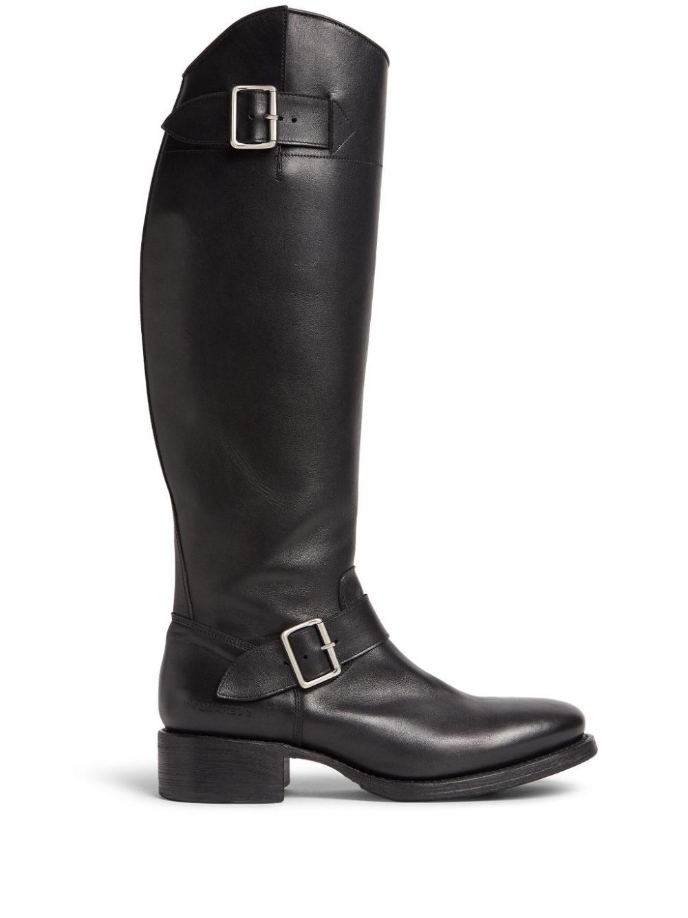 DSQUARED2 buckle-detail leather boots - Black von DSQUARED2