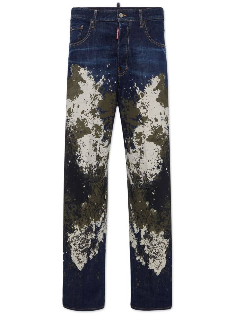 DSQUARED2 camo-wash jeans - Blue von DSQUARED2