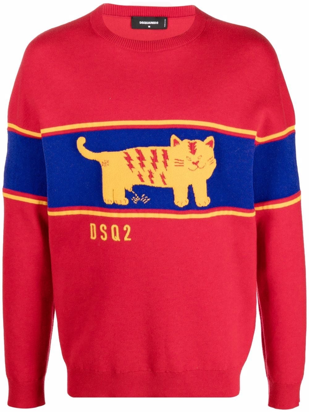 DSQUARED2 cat print jumper von DSQUARED2