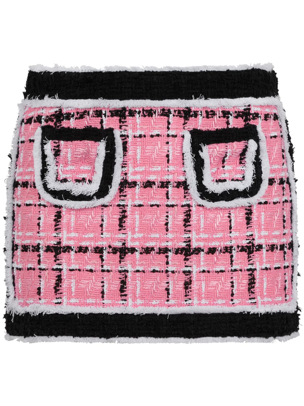 DSQUARED2 colour-block tweed miniskirt - Pink von DSQUARED2