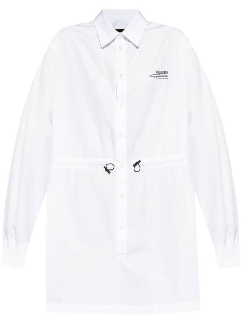 DSQUARED2 cotton mini dress - White von DSQUARED2