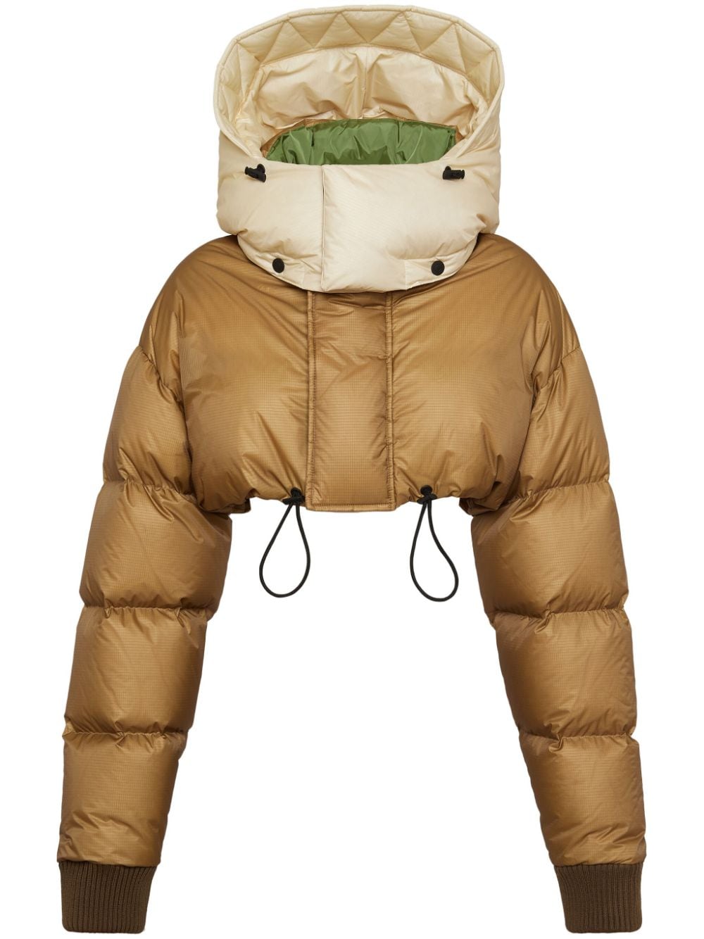 DSQUARED2 cropped puffer jacket - Brown von DSQUARED2