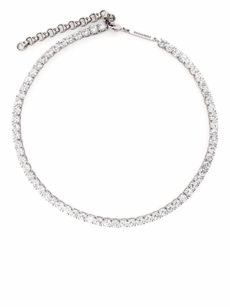 DSQUARED2 crystal-embellished necklace - Silver von DSQUARED2