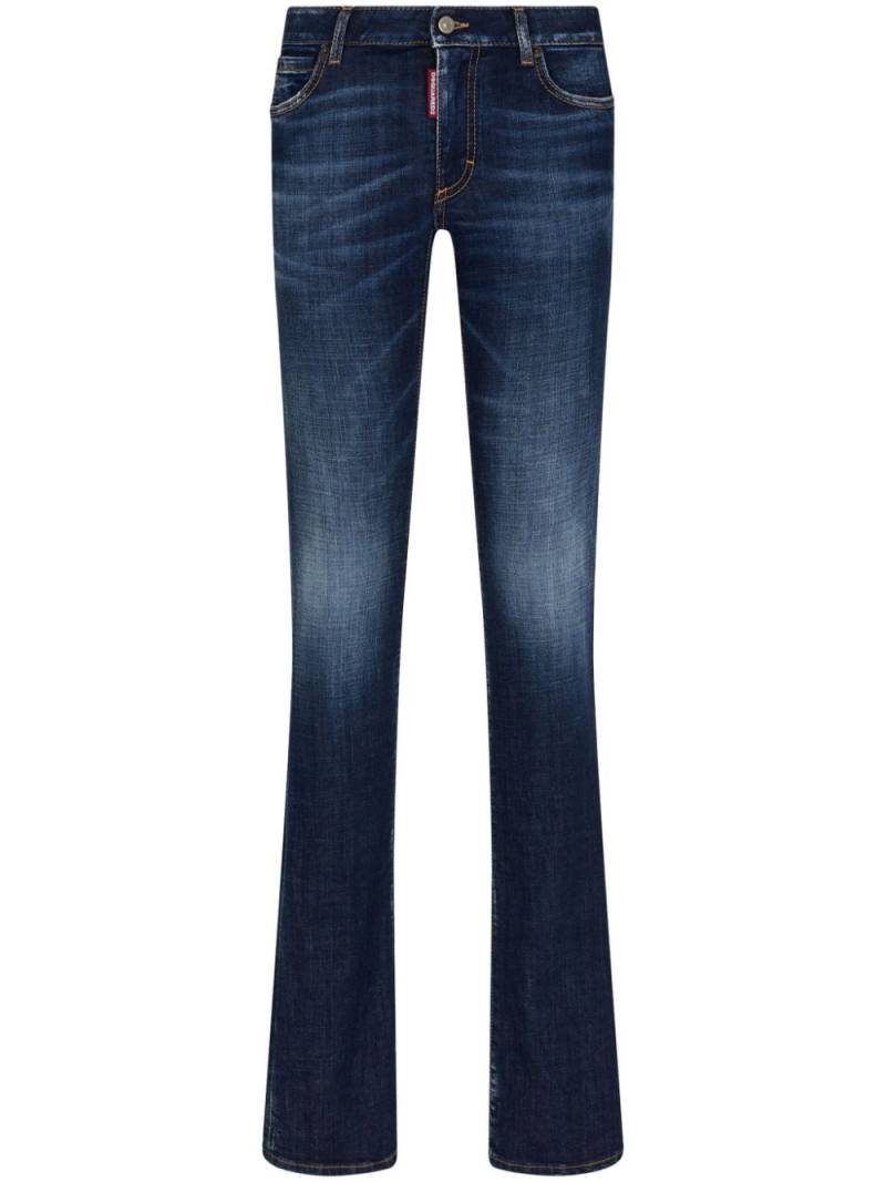 DSQUARED2 cut-out skinny jeans - Blue von DSQUARED2