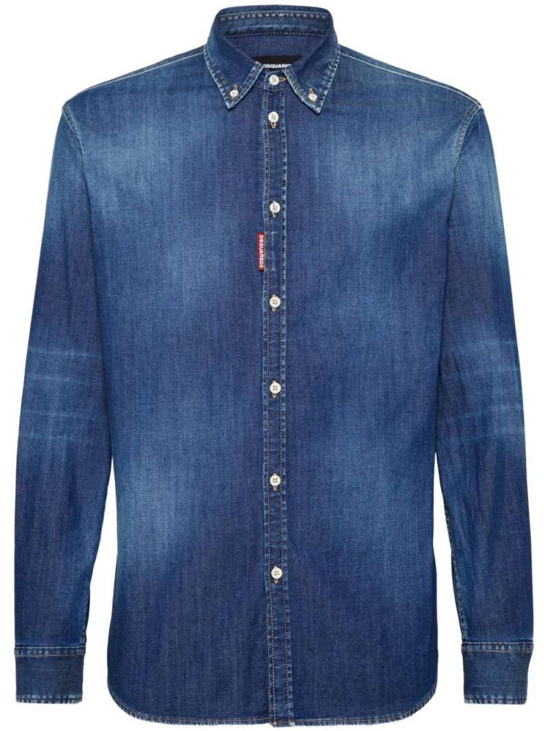 DSQUARED2 dark-wash relaxed shirt - Blue von DSQUARED2