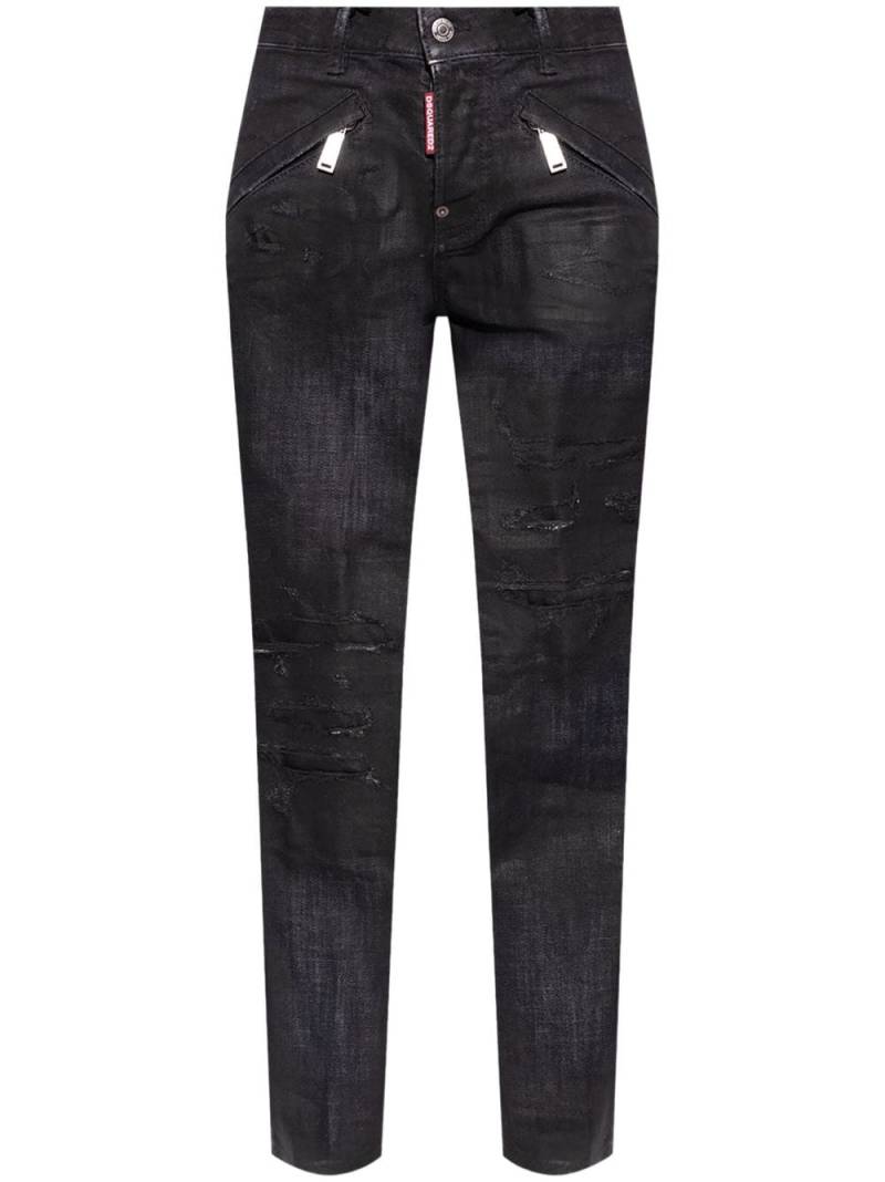 DSQUARED2 distressed-effect jeans - Black von DSQUARED2