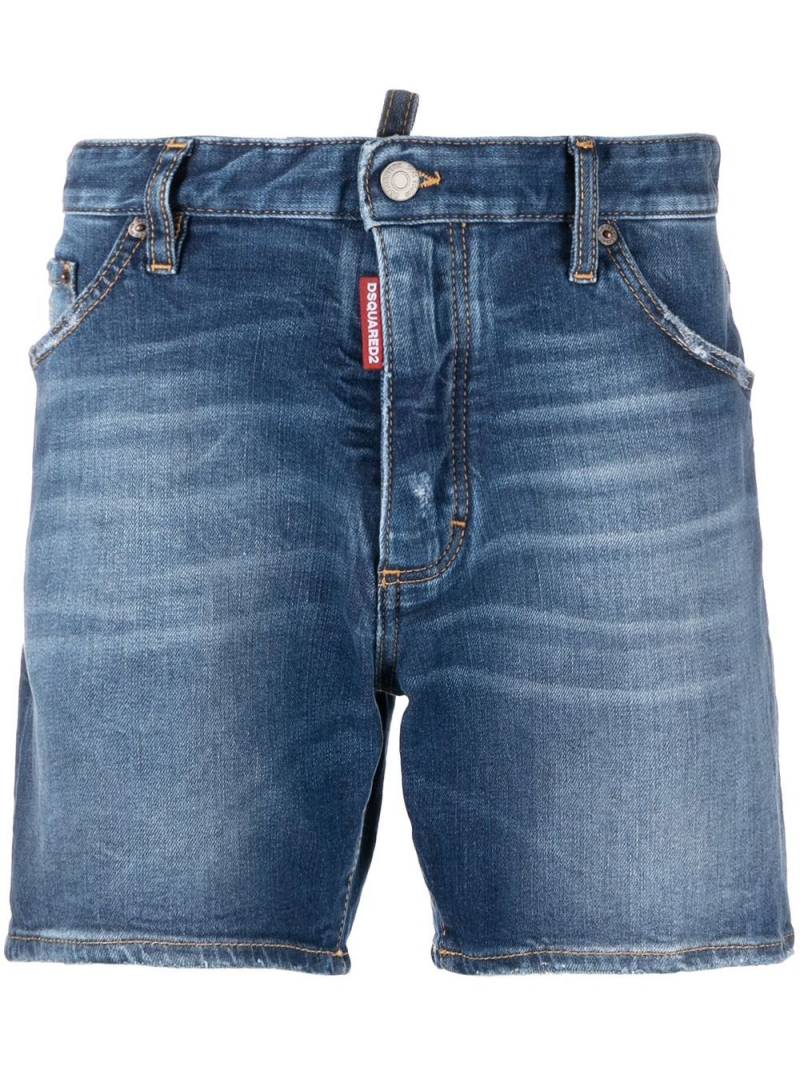 DSQUARED2 distressed-effect jeans shorts - Blue von DSQUARED2