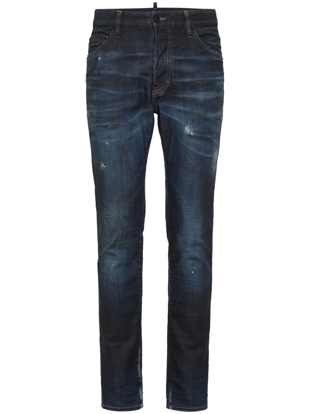 DSQUARED2 distressed skinny-cut jeans - Blue von DSQUARED2