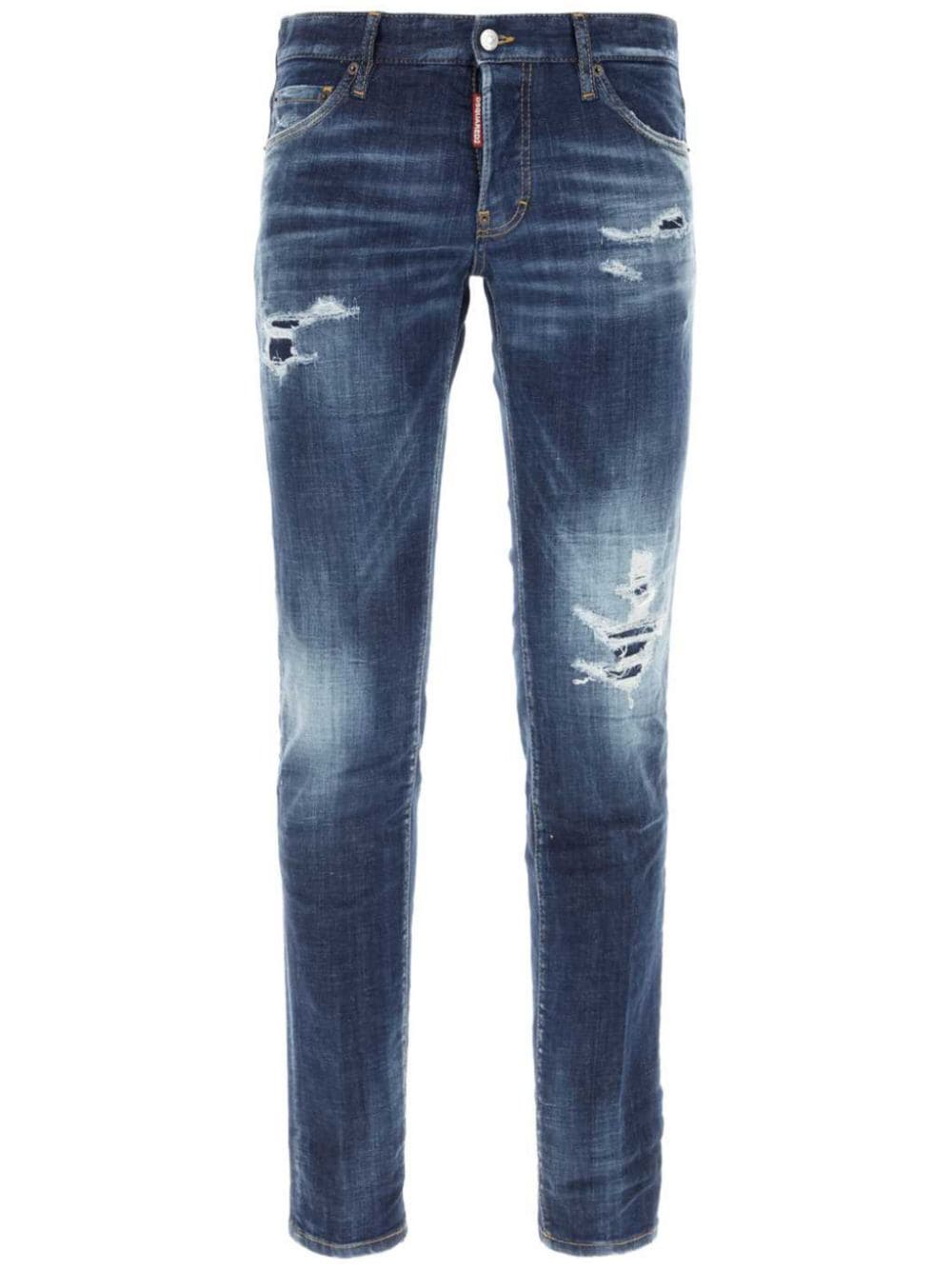 DSQUARED2 distressed slim-fit jeans - Blue von DSQUARED2