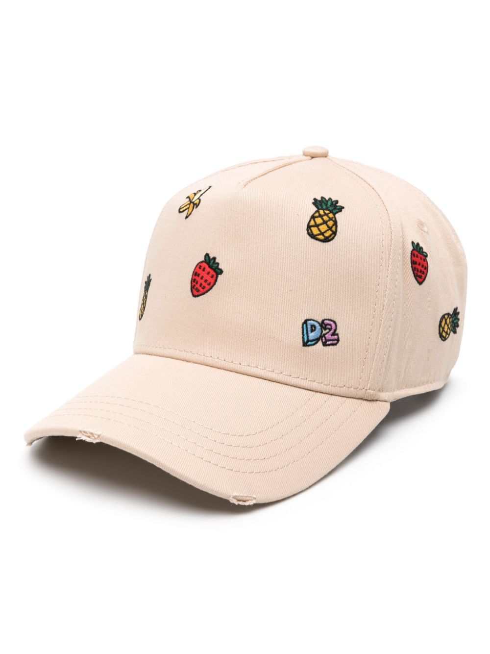 DSQUARED2 embroidered cotton baseball cap - Neutrals von DSQUARED2