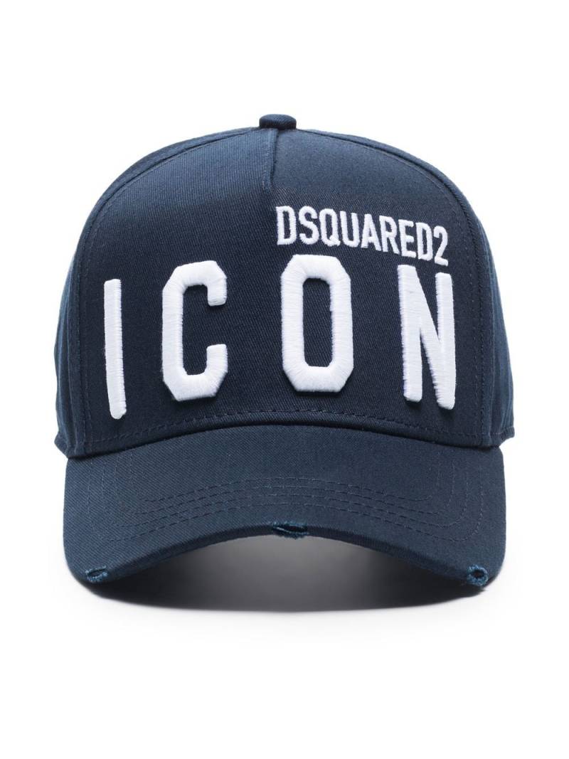 DSQUARED2 embroidered-logo baseball cap - Blue von DSQUARED2