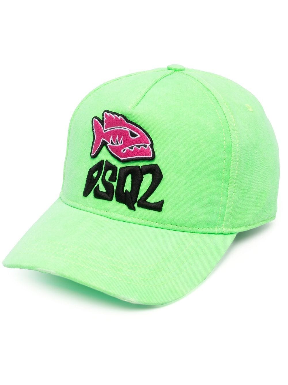 DSQUARED2 embroidered-logo detail baseball cap - Green von DSQUARED2