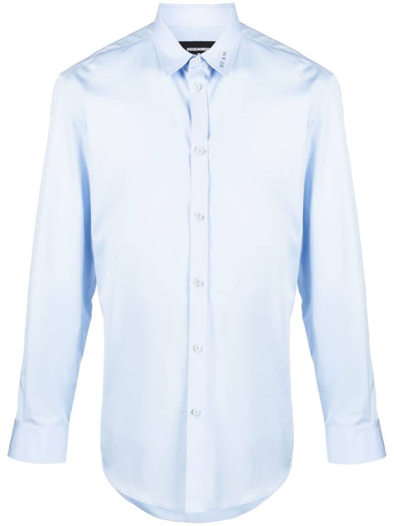 DSQUARED2 embroidered-logo shirt - Blue von DSQUARED2