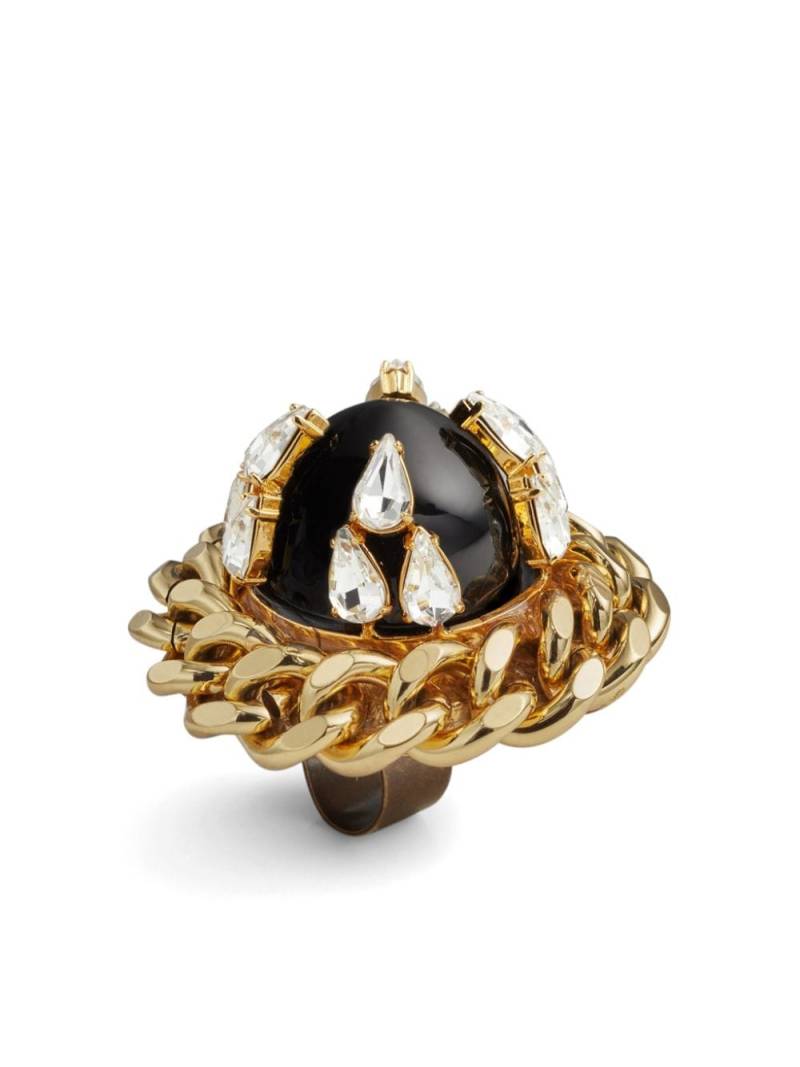 DSQUARED2 gold crystal-detailing ring von DSQUARED2