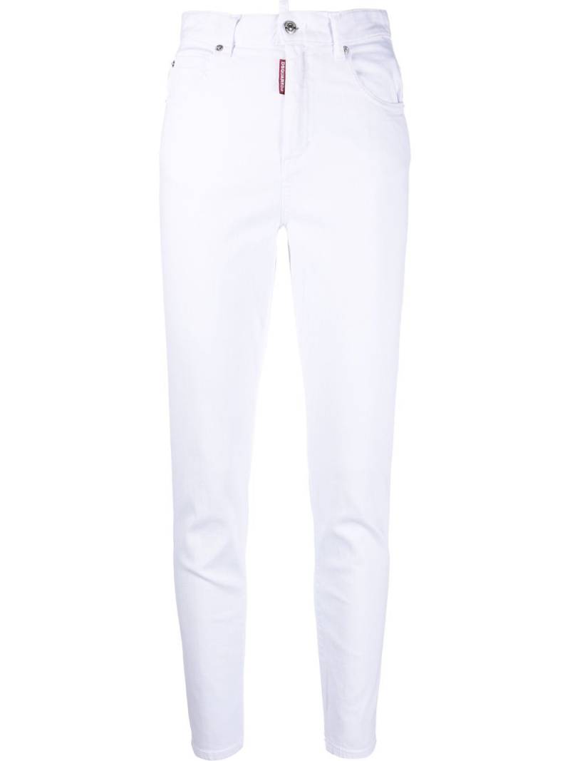 DSQUARED2 high-rise skinny jeans - White von DSQUARED2