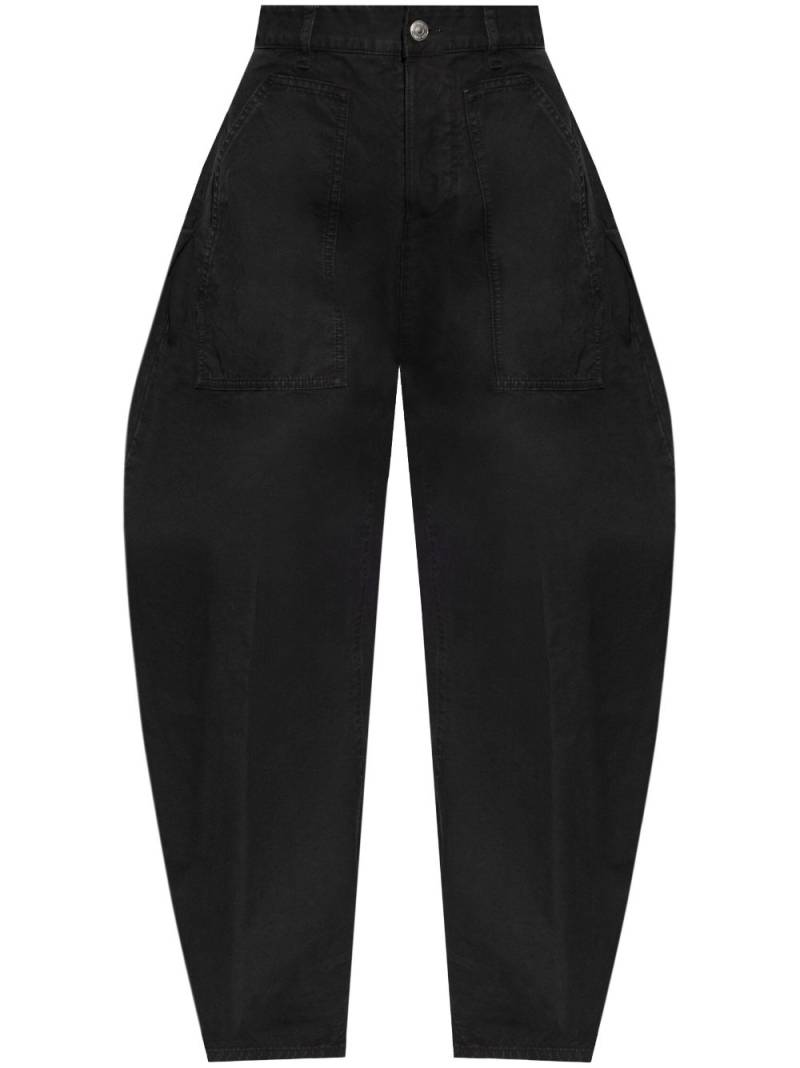 DSQUARED2 high-waisted boyfriend trousers - Black von DSQUARED2