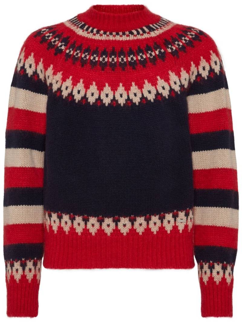 DSQUARED2 intarsia-knit design jumper - Blue von DSQUARED2