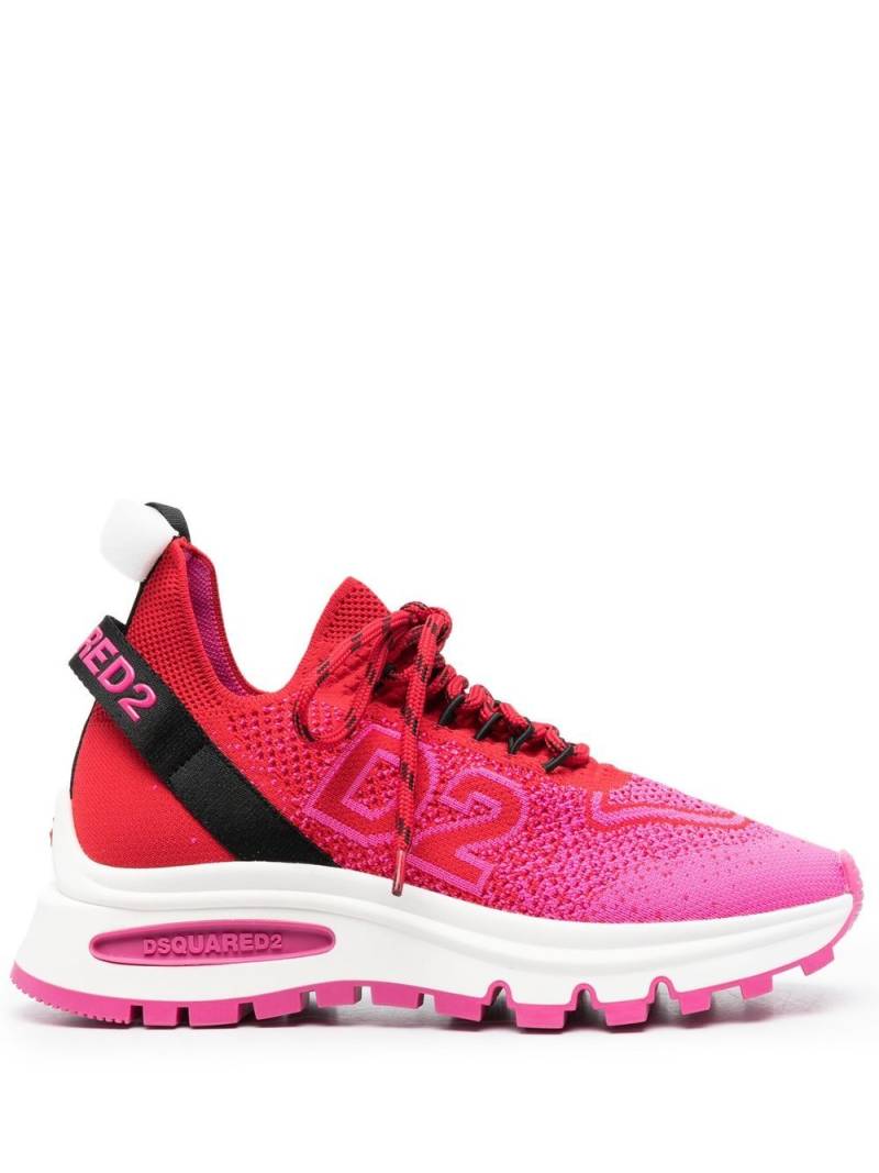 DSQUARED2 intarsia-knit low-top sneakers - Pink von DSQUARED2