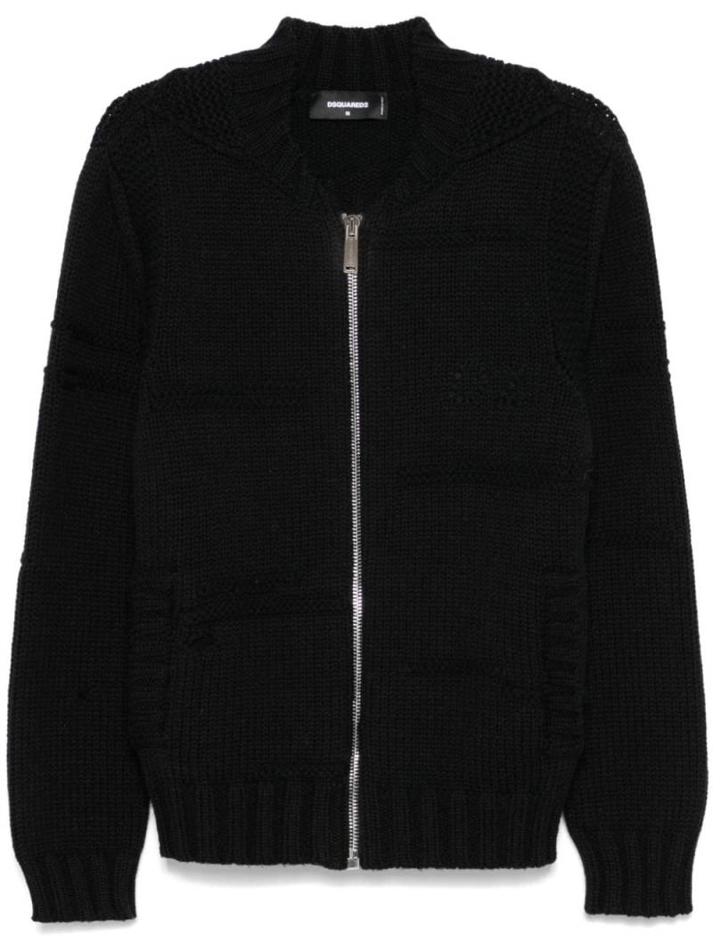 DSQUARED2 knitted cardigan - Black von DSQUARED2