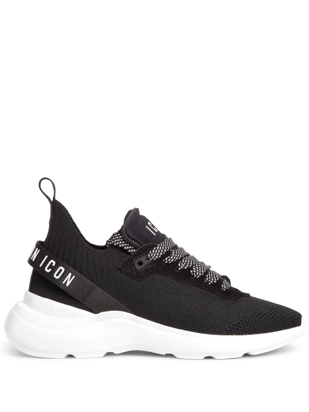 DSQUARED2 lace-up low-top sneakers - Black von DSQUARED2