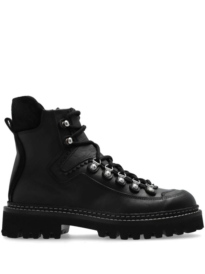 DSQUARED2 leather boots - Black von DSQUARED2