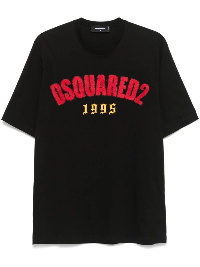 DSQUARED2 logo-appliqué T-shirt - Black von DSQUARED2