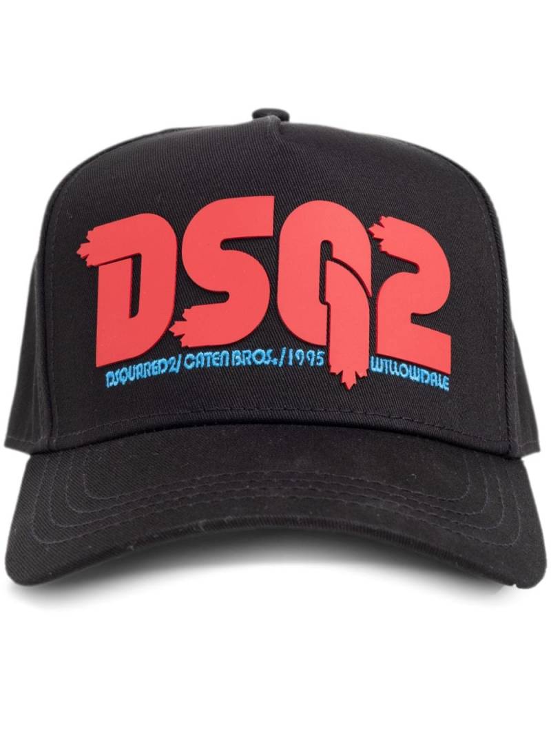 DSQUARED2 logo-appliqué cap - Black von DSQUARED2