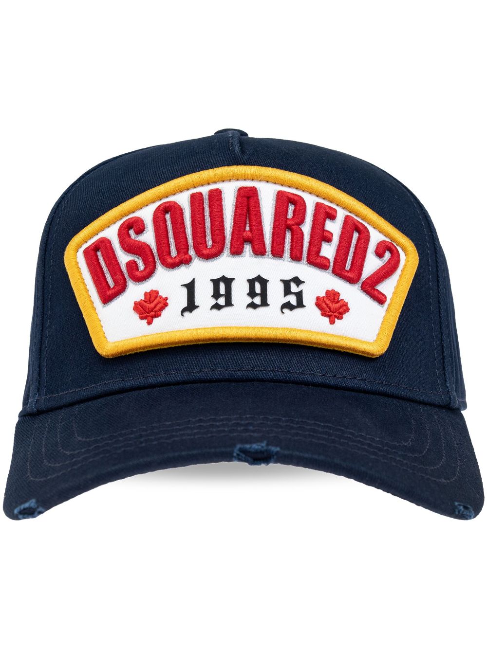 DSQUARED2 logo-appliqué cotton baseball cap - Blue von DSQUARED2