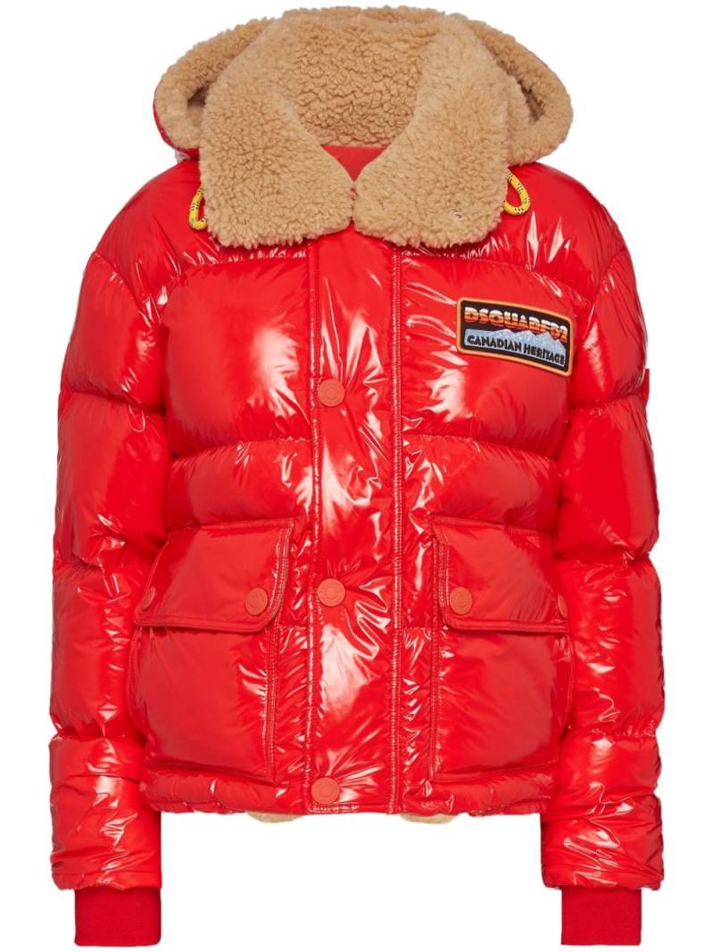 DSQUARED2 logo-appliqué puffer jacket von DSQUARED2