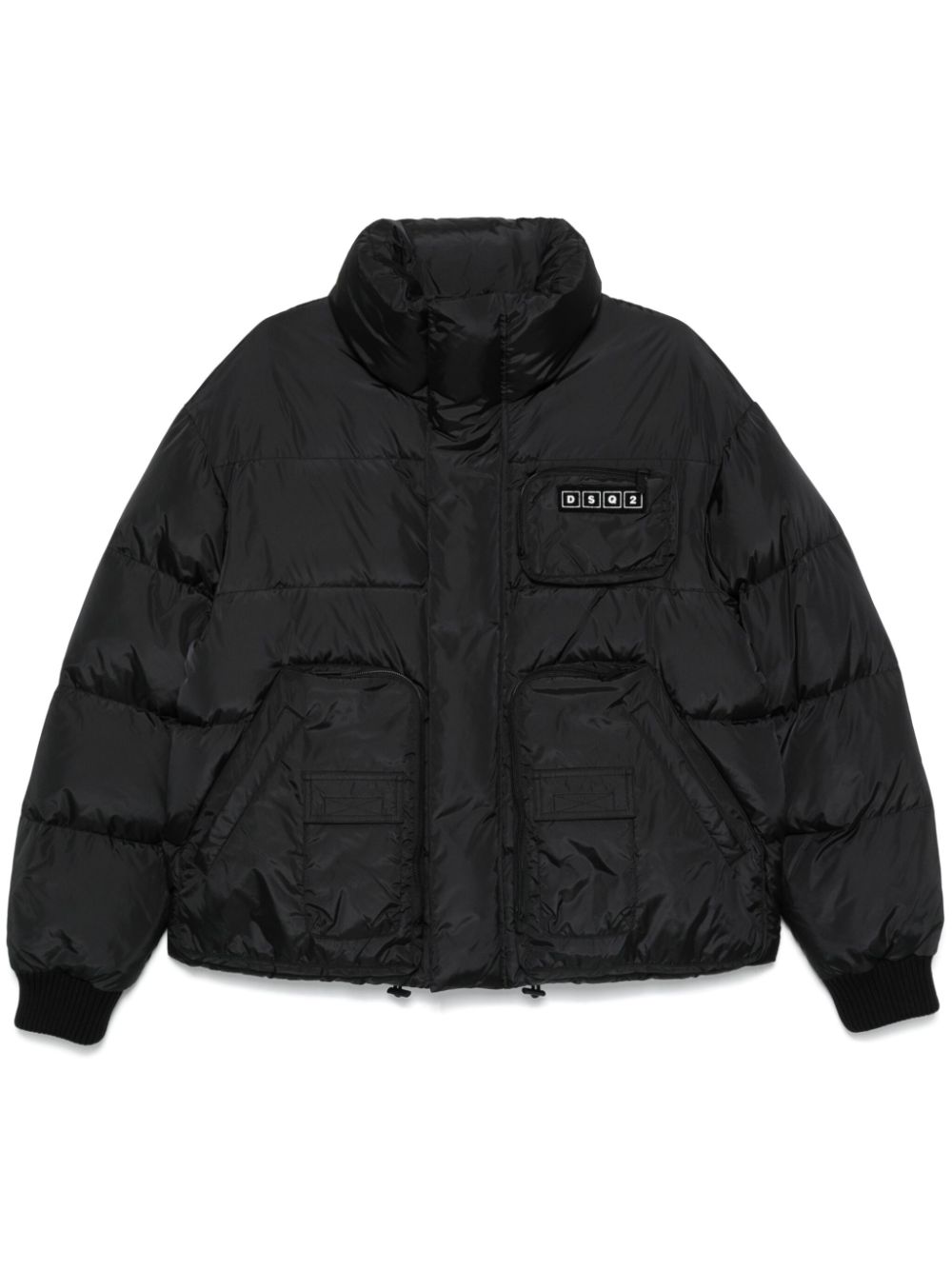 DSQUARED2 logo-appliquéd puffer jacket - Black von DSQUARED2