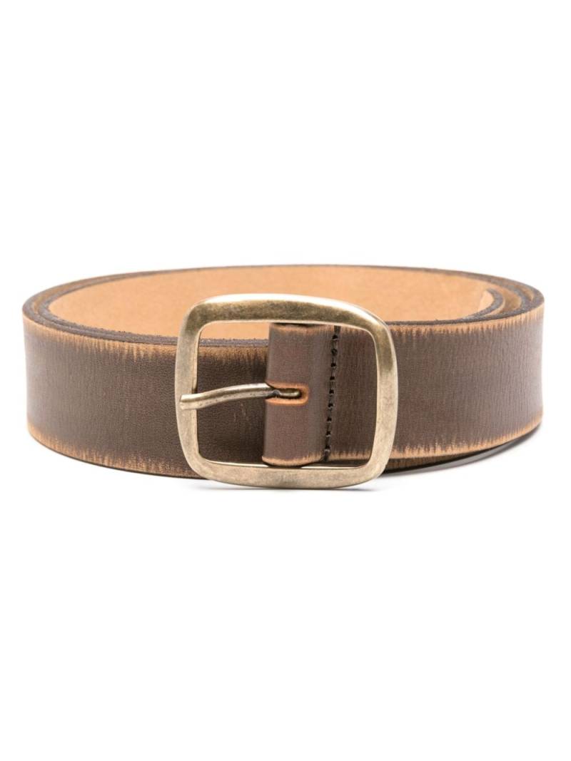 DSQUARED2 logo-debossed leather belt - Brown von DSQUARED2