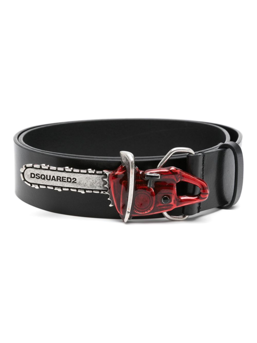 DSQUARED2 logo-engraved belt - Black von DSQUARED2