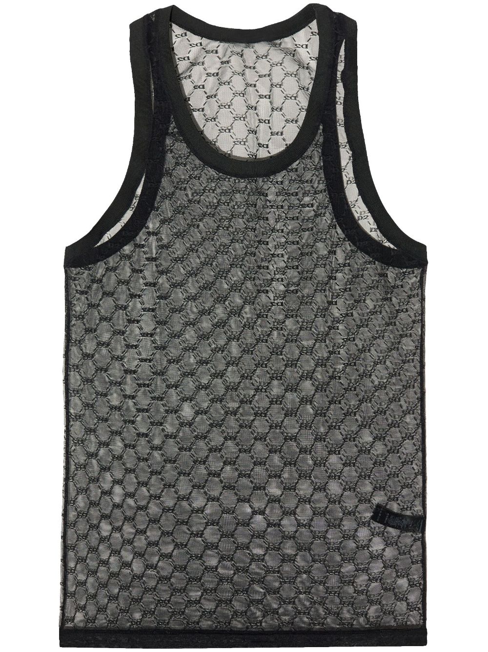 DSQUARED2 logo-jacquard tank top - Black von DSQUARED2