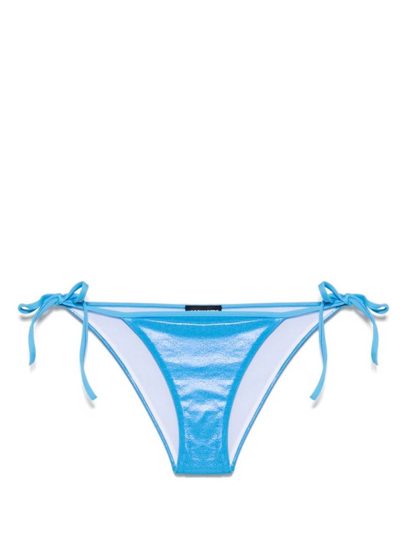 DSQUARED2 logo-lettering bikini bottoms - Blue von DSQUARED2