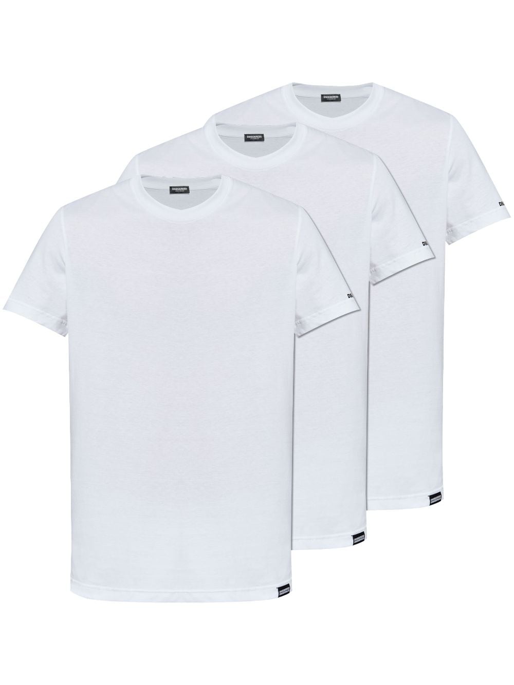 DSQUARED2 logo-patch T-shirt (pack of three) - White von DSQUARED2