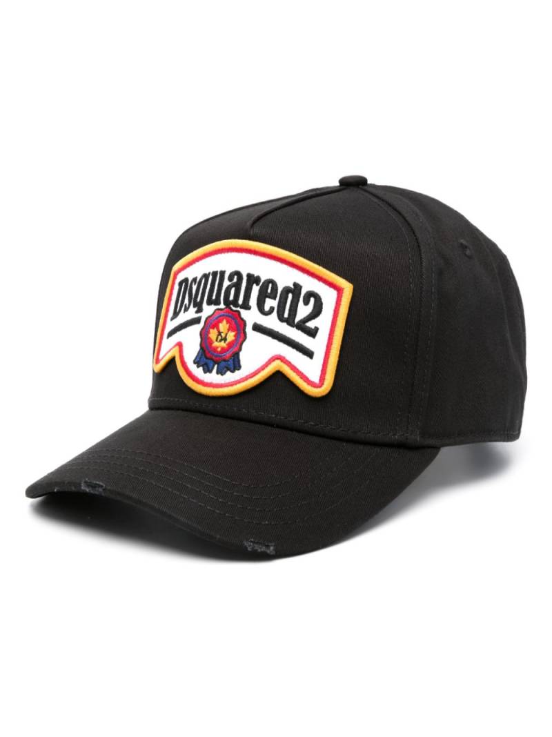 DSQUARED2 logo patch baseball cap - Black von DSQUARED2