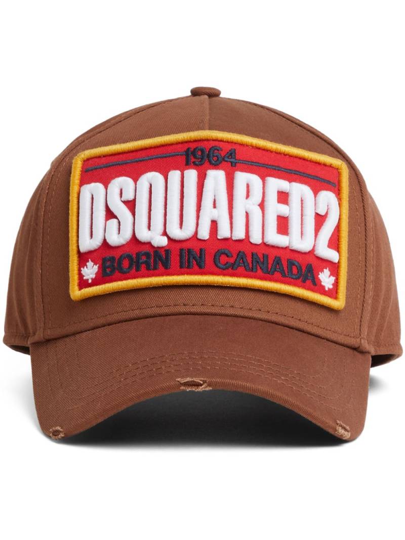 DSQUARED2 logo patch baseball cap - Brown von DSQUARED2