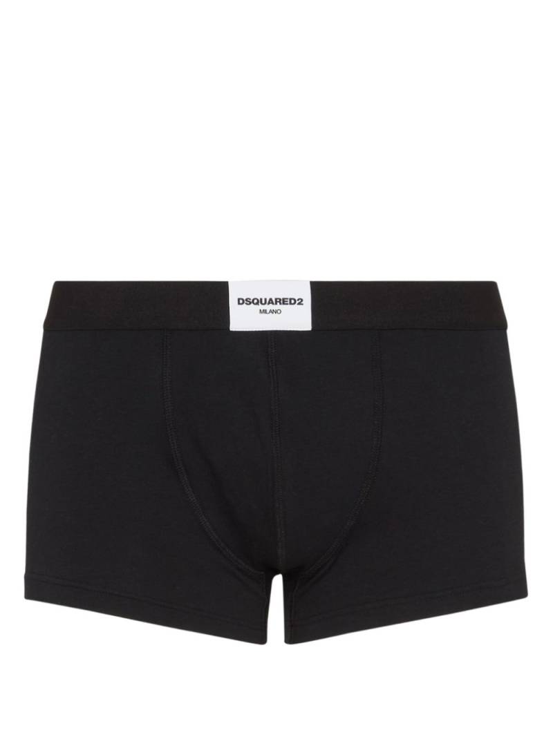 DSQUARED2 logo-patch boxers - Black von DSQUARED2