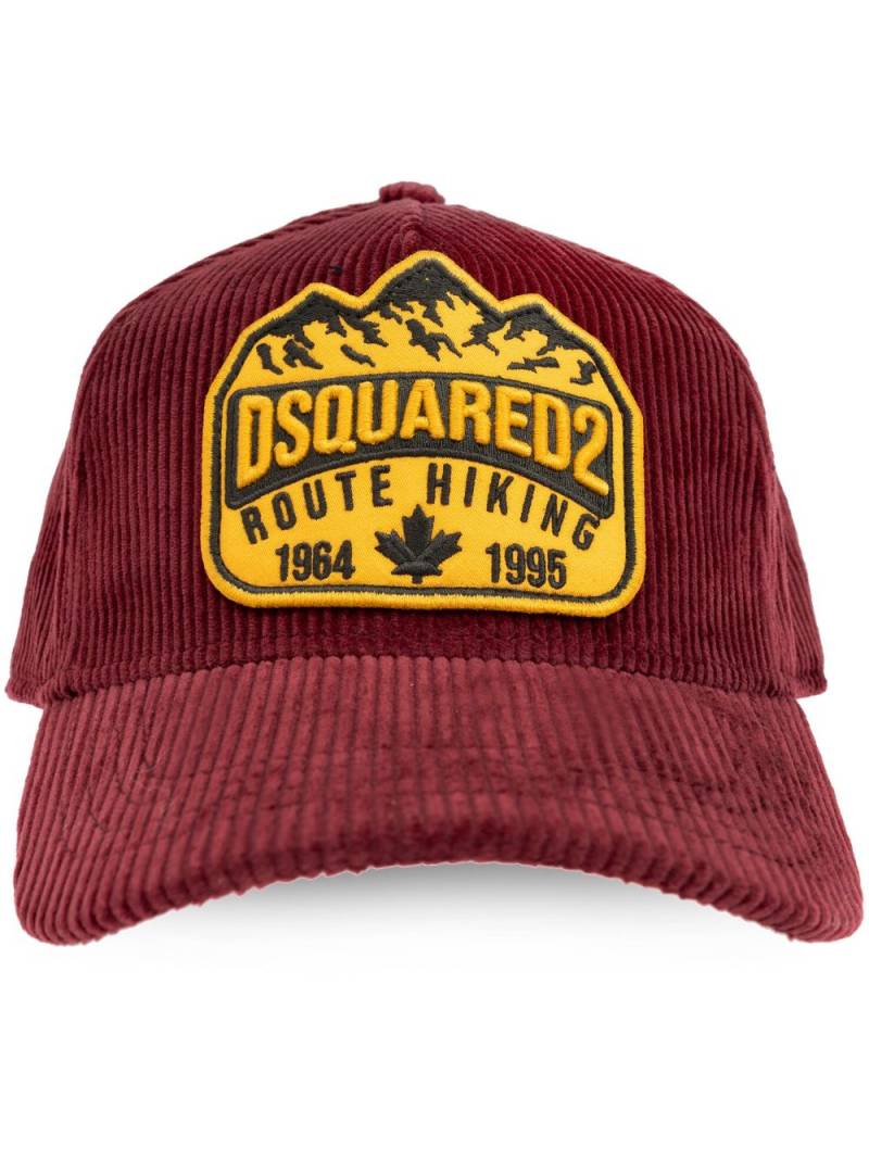 DSQUARED2 logo-patch cotton baseball cap von DSQUARED2