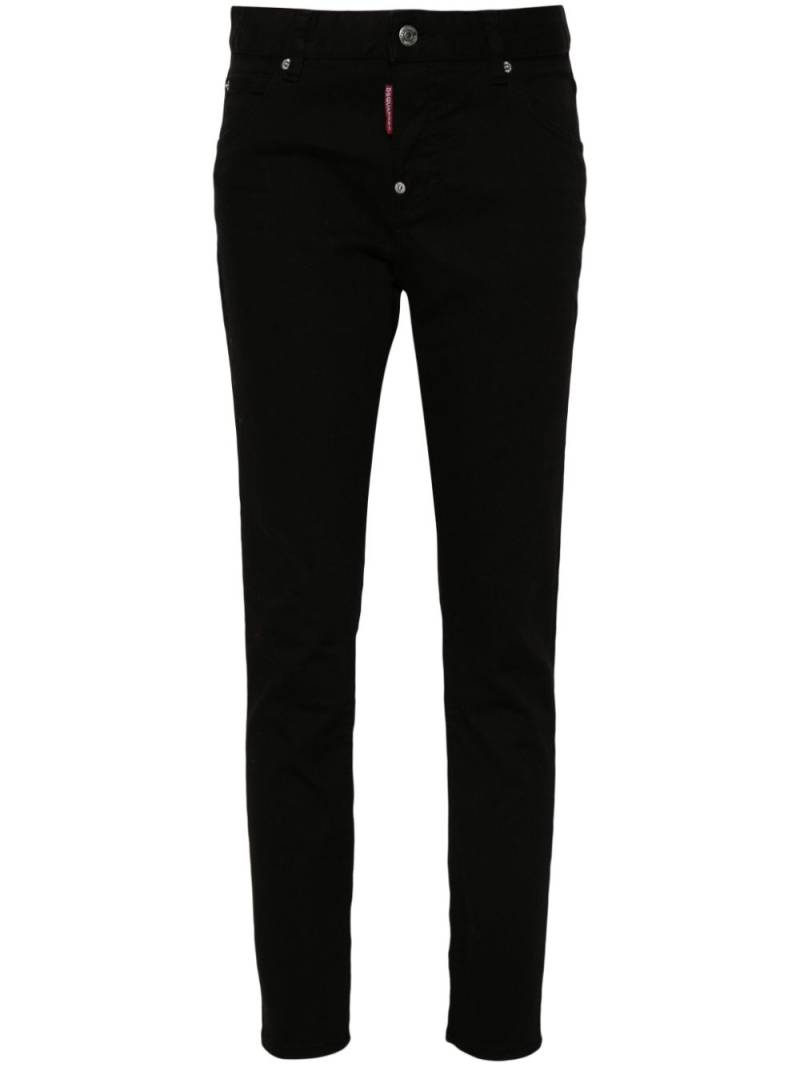 DSQUARED2 logo-patch skinny jeans - Black von DSQUARED2