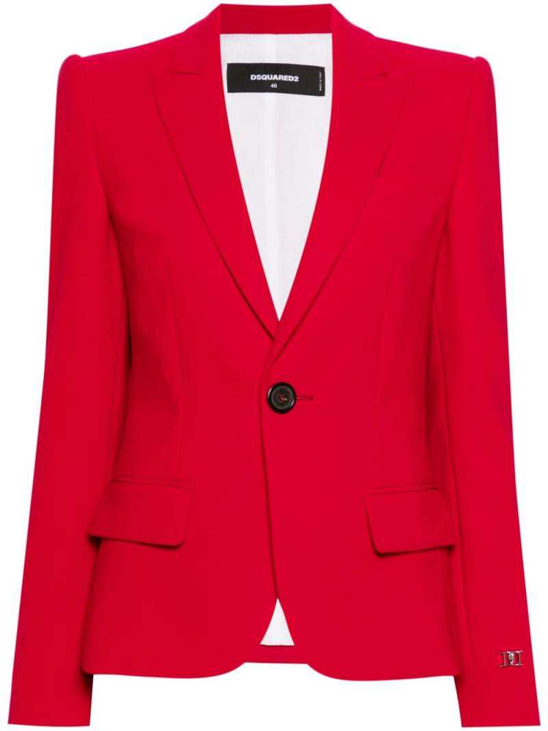 DSQUARED2 logo-plaque single-breasted blazer von DSQUARED2