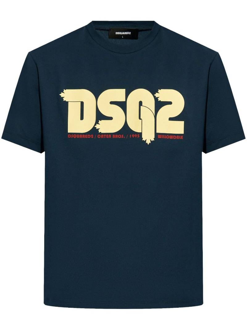 DSQUARED2 logo-print T-shirt - Blue von DSQUARED2