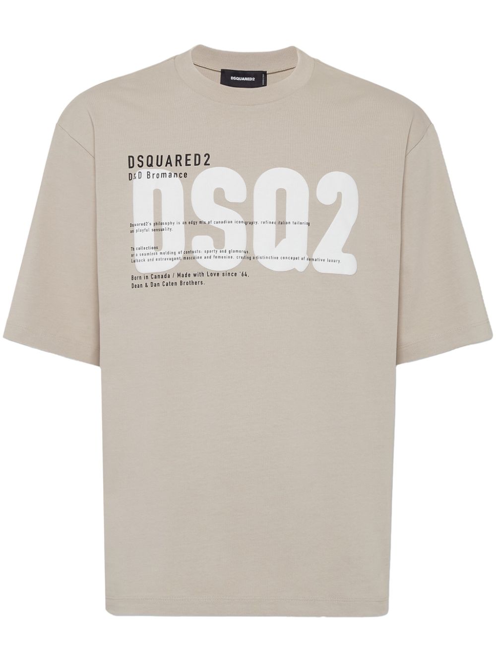 DSQUARED2 logo-print T-shirt - Neutrals von DSQUARED2