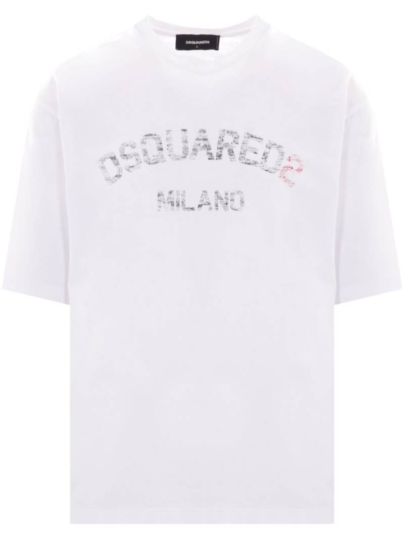 DSQUARED2 logo-print T-shirt - White von DSQUARED2