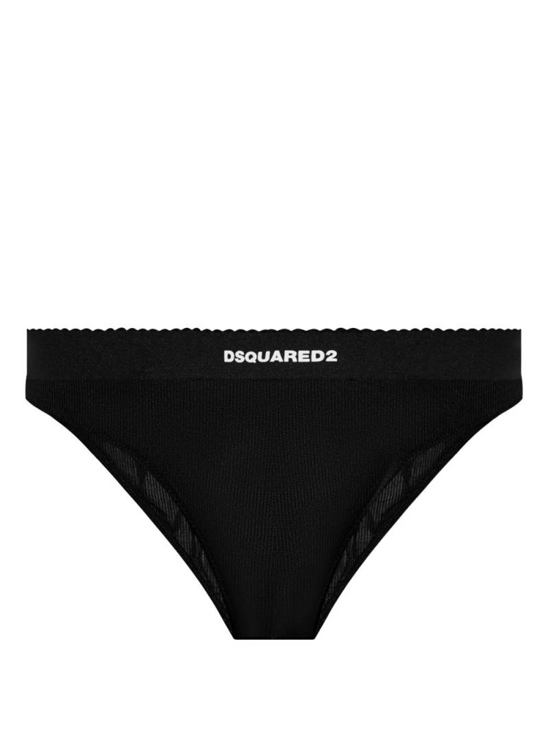 DSQUARED2 logo-print briefs - Black von DSQUARED2