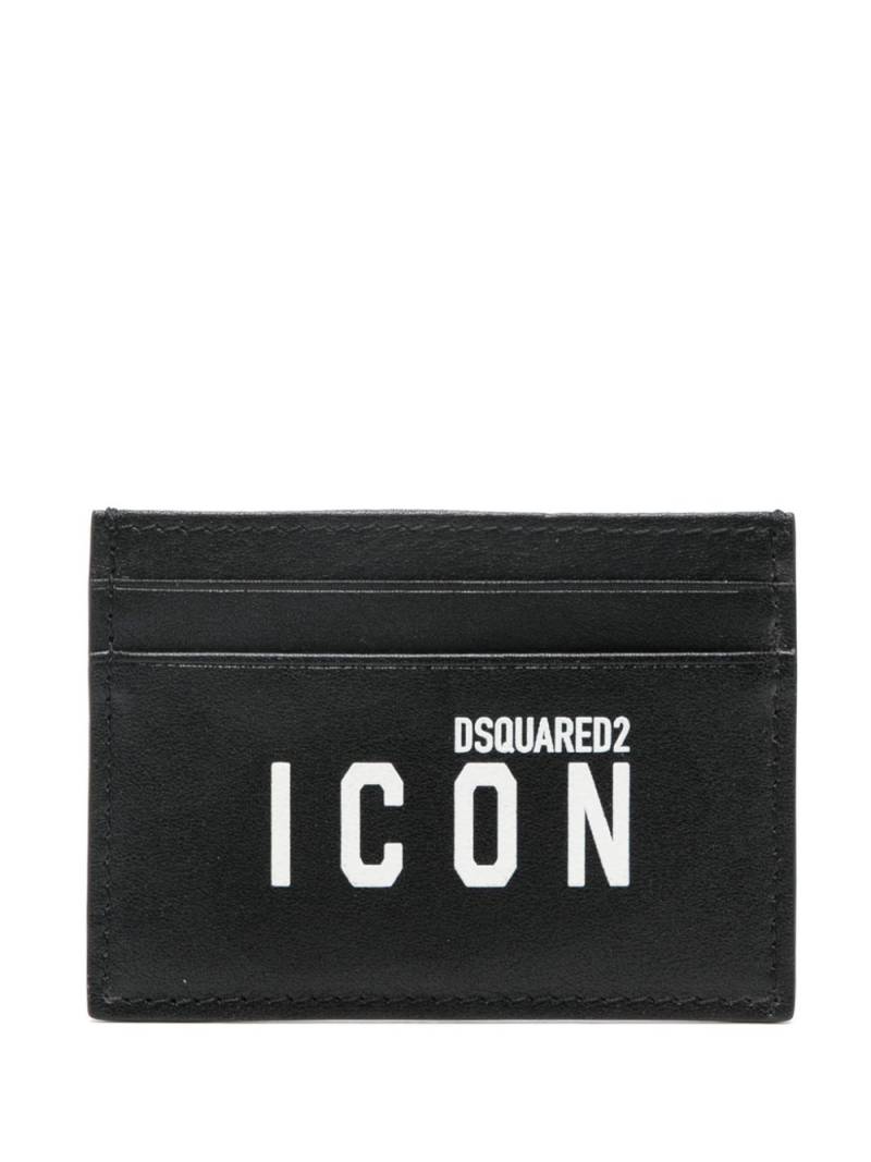 DSQUARED2 logo-print card holder - Black von DSQUARED2