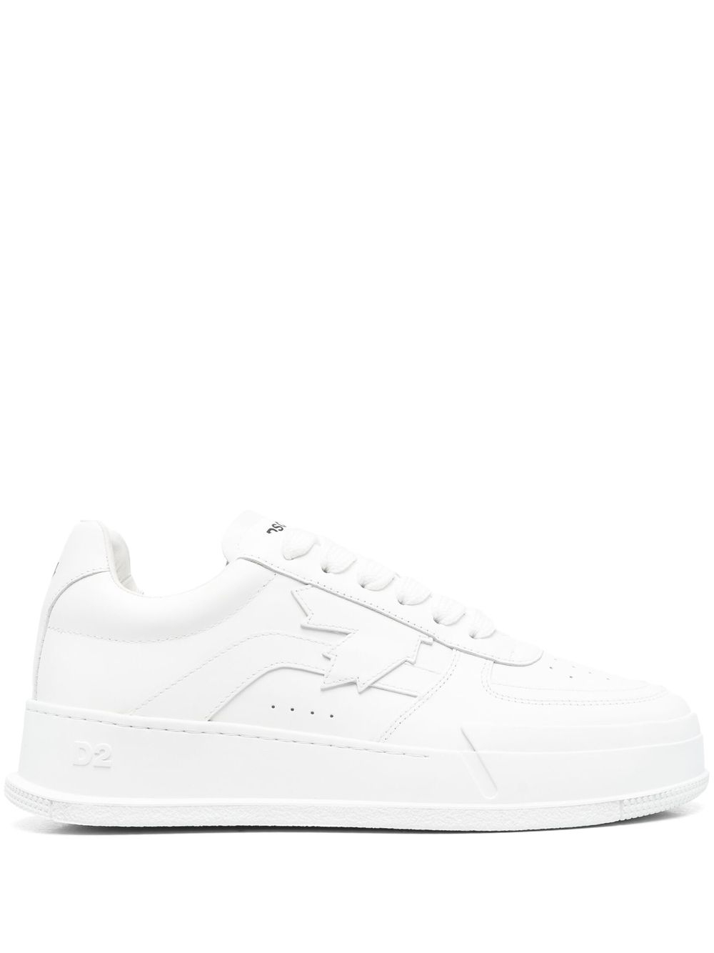 DSQUARED2 logo-print lace-up sneakers - White von DSQUARED2