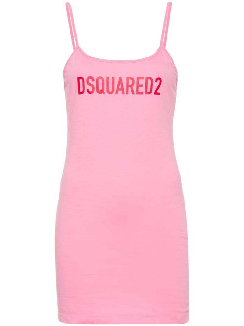 DSQUARED2 logo-print mini dress - Pink von DSQUARED2